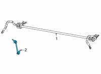 OEM 2021 Jeep Grand Cherokee L Stabilizer Bar Diagram - 68413984AB