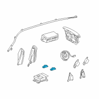 OEM 2002 Lexus LS430 Sensor, Air Bag, Front Diagram - 89173-59115