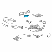 OEM 2019 Lexus LC500 Switch, Front Power Seat Diagram - 84922-11040
