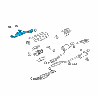 OEM 2005 Acura RL Pipe A, Exhaust Diagram - 18210-SJA-A03