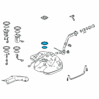 OEM 2018 Honda CR-V Ring Set, Cam Lock Diagram - 17046-TLA-A01