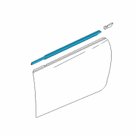 OEM 2015 Cadillac CTS Belt Weatherstrip Diagram - 22745505