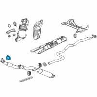 OEM 2015 Chevrolet Cruze Converter & Pipe Gasket Diagram - 13255811