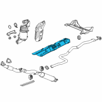 OEM 2016 Chevrolet Cruze Heat Shield Diagram - 13253832