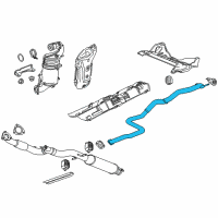 OEM 2015 Chevrolet Cruze Muffler & Pipe Diagram - 22867461