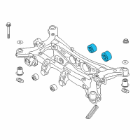 OEM 2014 Hyundai Santa Fe Bush-Differential Mounting Diagram - 55448-2B100