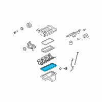 OEM 2014 Ford Mustang Oil Pan Gasket Diagram - BR3Z-6710-B