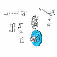 OEM 2016 Dodge Viper Brake Rotor Diagram - 5181464AC