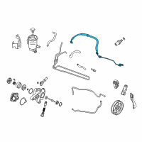 OEM 2012 Honda Accord Hose, Power Steering Feed (V6 Lh) Diagram - 53713-TA6-A04