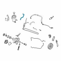 OEM 2010 Honda Accord Hose, Power Steering Oil Tank Diagram - 53733-TA0-A01