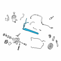 OEM Honda Crosstour Cooler, Power Steering Oil Diagram - 53765-TA6-A00