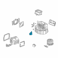 OEM 2003 Honda Insight Motor Assembly, Fresh/Recirculating Diagram - 79350-S04-G01