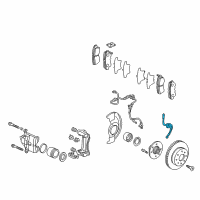 OEM Acura TL Hose Set, Left Front Brake Diagram - 01465-SEP-A50