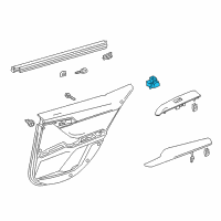 OEM 2015 Toyota Sienna Window Switch Diagram - 84810-0E040