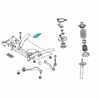 OEM 2007 BMW 530i Heat Protection Plate Left Diagram - 31-14-6-761-011