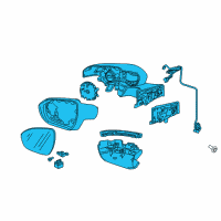 OEM 2021 Chevrolet Bolt EV Mirror Diagram - 42736378