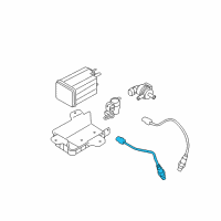 OEM 2014 Hyundai Santa Fe Sensor Assembly-Oxygen, Front(LH) Diagram - 39210-3CAA0