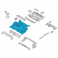 OEM 2021 Nissan Armada Floor Re Front Diagram - G4512-1LAMA