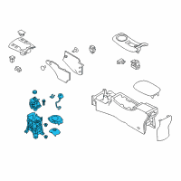 OEM 2016 Nissan Leaf Transmission Control Device Assembly Diagram - 34901-3NF0A