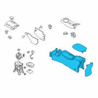 OEM 2017 Nissan Leaf Console Box-Center Diagram - 96910-3NF1B