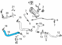 OEM Chevrolet Corvette Outlet Hose Diagram - 84369145