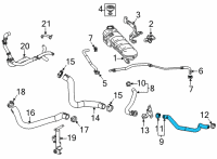 OEM 2022 Chevrolet Corvette Reservoir Hose Diagram - 84369166