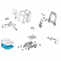 OEM 2015 Toyota Camry Seat Cushion Pad Diagram - 71511-06461