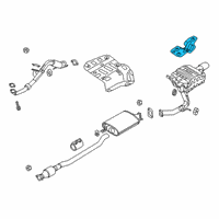 OEM Kia Telluride Panel-Heat Protector Diagram - 28795S9000