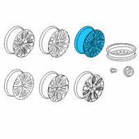 OEM 2019 Buick LaCrosse Wheel, Alloy Diagram - 26217814