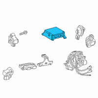 OEM Lexus UX250h Sensor Assembly, Air Bag Diagram - 89170-76310