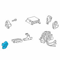 OEM Lexus UX250h SENSOR, SIDE AIR BAG Diagram - 89831-42050