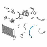 OEM Acura ILX Hose, Suction Diagram - 80311-TX6-A01