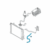 OEM Toyota Prius AWD-e Inverter Hose Diagram - G922A-47010