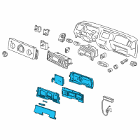 OEM Mercury Cluster Diagram - 6W7Z-10849-AB