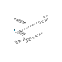 OEM Mercury Extension Pipe Bracket Diagram - F68Z-5A246-CA