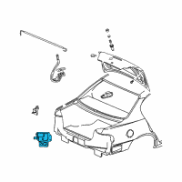 OEM 2001 Pontiac Grand Am Lock Assembly Diagram - 22712680