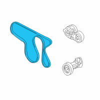 OEM 2005 GMC Envoy XL Serpentine Belt Diagram - 12593774