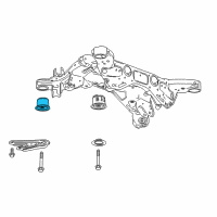 OEM Buick Regal TourX Suspension Crossmember Front Mount Diagram - 84228648