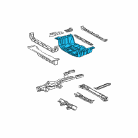 OEM 2011 Toyota RAV4 Rear Floor Pan Diagram - 58311-0R010