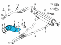 OEM 2021 BMW 840i Gran Coupe EXCH CATALYTIC CONVERTER CLO Diagram - 18-32-8-681-551