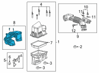 OEM Jeep Cherokee Clean Air Duct Diagram - 68293181AB