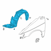 OEM 2004 Honda Odyssey Fender, Right Front (Inner) Diagram - 74101-S0X-A00