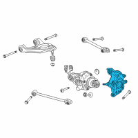 OEM Acura TLX Knuckle Complete Right, Rear Diagram - 52210-TZ3-A11