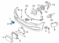 OEM 2022 BMW X2 Glaciersilber Ultrasonic Transducer Diagram - 66-20-9-283-754
