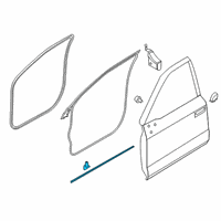 OEM 2020 Ford F-250 Super Duty Lower Weatherstrip Diagram - FL3Z-1520758-B