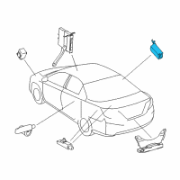 OEM 2016 Toyota Avalon Receiver Diagram - 897B0-07030