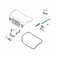 OEM 2004 Kia Amanti LIFTER Assembly-Rear Diagram - 817713F002