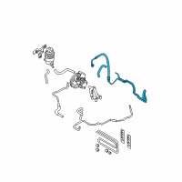 OEM 2006 Hyundai Tucson Hose Assembly-Power Steering Oil Pressure Diagram - 57510-2E101