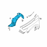 OEM 2011 Nissan Maxima PROTCT Front Fender R Diagram - 63842-ZX70A