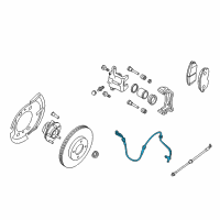 OEM 2007 Nissan Sentra Sensor Assembly-Anti SKID, Front LH Diagram - 47911-ZT00A